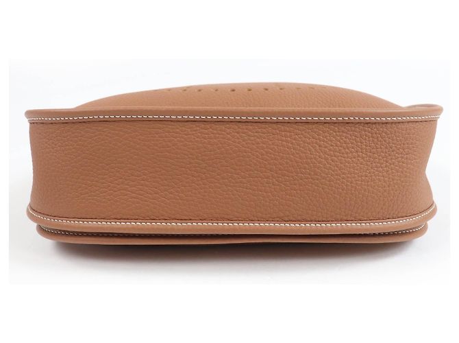 Hermès Borsa a Spalla Hermes Evelyne Taurillon Clemence D'oro - vista 4