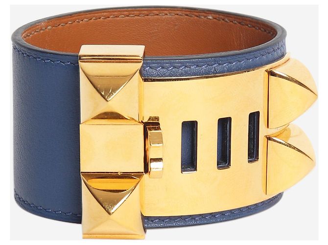 Ring Hermès Pulsera Collier de Chien azul - vista 3