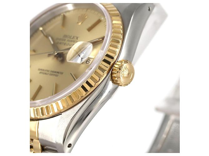 Rolex Datejust Acero Inoxidable Oro Amarillo Automático Dorado - vista 4