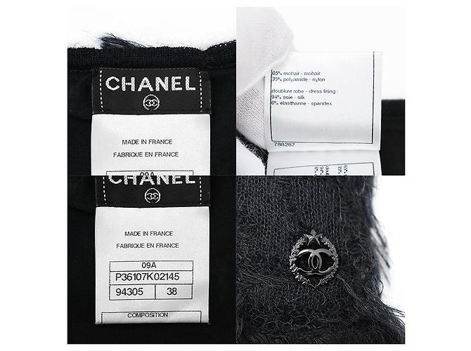 Timeless Mohairkleid Chanel 09A P36107 Blau Marineblau - Ansicht 10