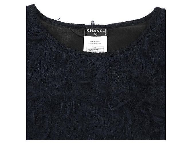 Timeless Mohairkleid Chanel 09A P36107 Blau Marineblau - Ansicht 7