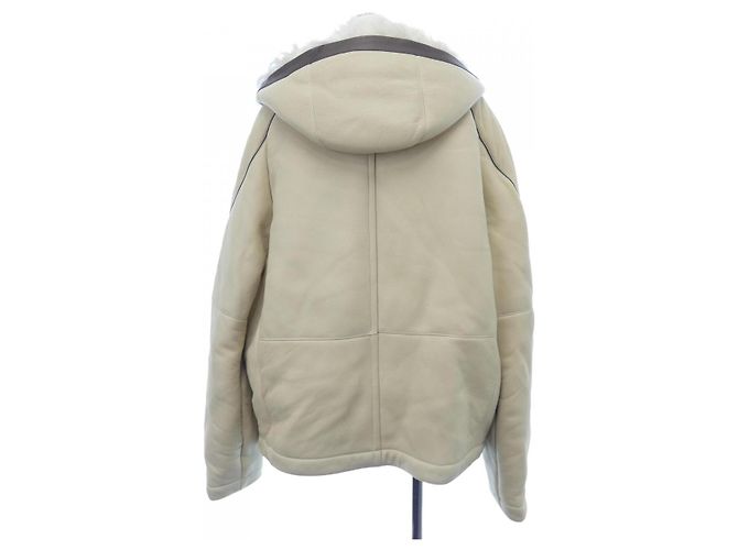 Hermès Giacca in shearling Hermes Beige - vista 2
