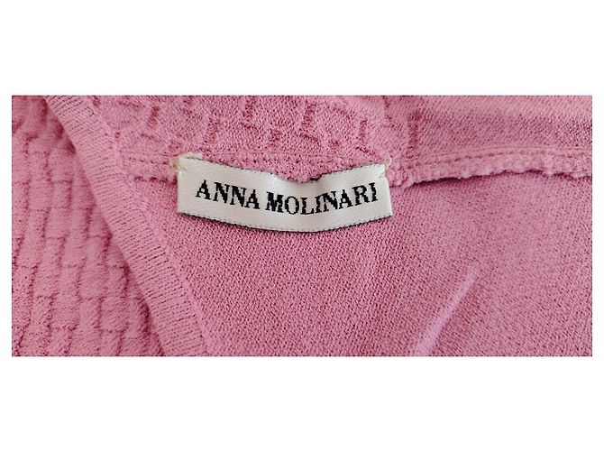 Autre Marque Anna Molinari rosa Strick-Top mit Neckholder Pink - Ansicht 2
