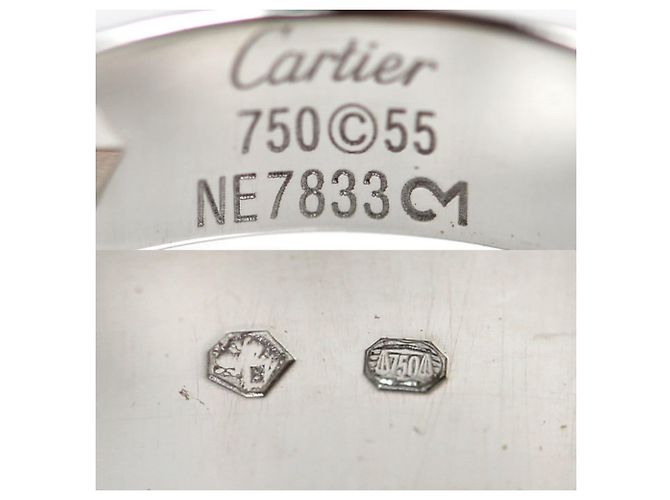 Cartier Love Ring aus 18K Weißgold mit halbem Diamanten - Ansicht 5