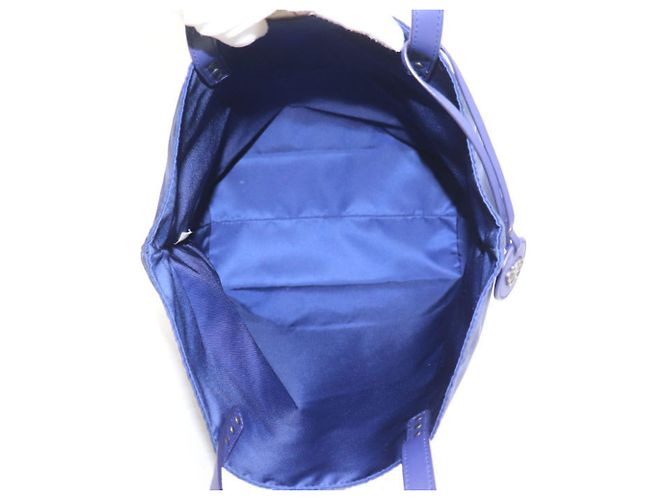 Borsa Tote Bottega Veneta Intreccio Illusion Nero Blu - vista 4