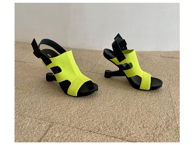 United Nude Sandali EAMZ Alice Cyber Lime Nero Verde - vista 2