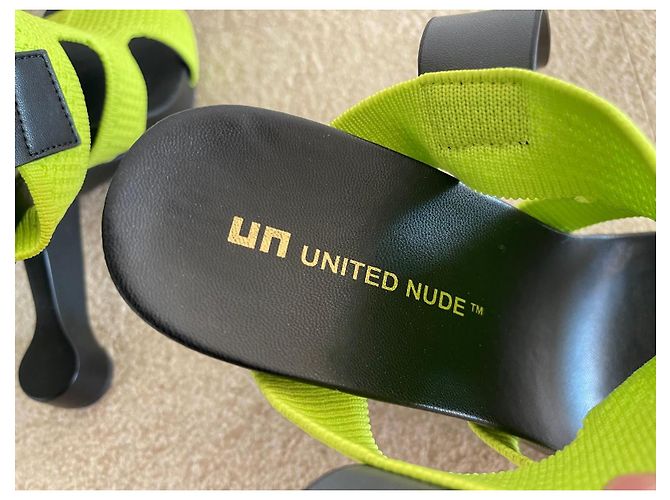 United Nude Sandali EAMZ Alice Cyber Lime Nero Verde - vista 8