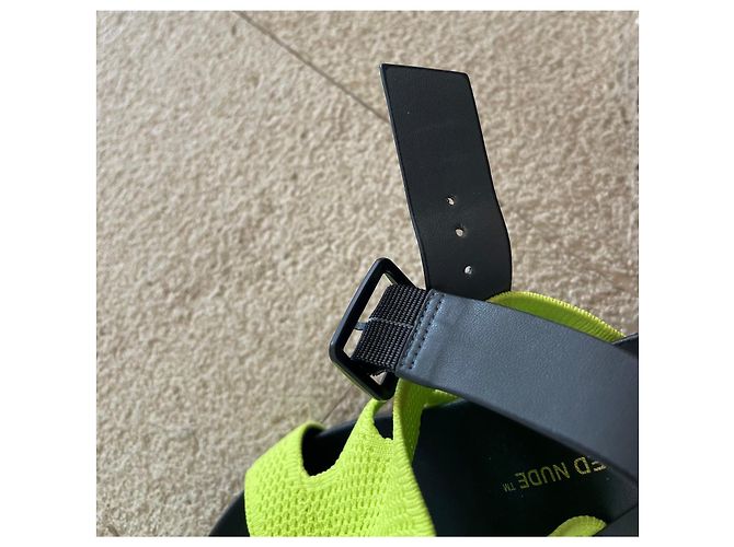 United Nude Sandali EAMZ Alice Cyber Lime Nero Verde - vista 9