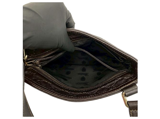 Borsa a tracolla mini Gucci Guccissima Marrone - vista 10