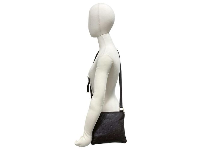 Borsa a tracolla mini Gucci Guccissima Marrone - vista 2