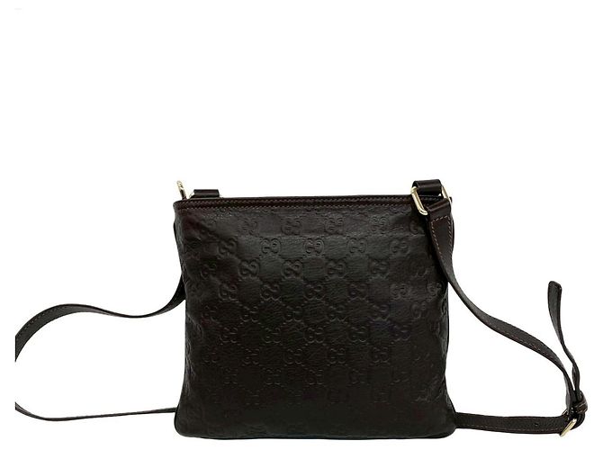 Borsa a tracolla mini Gucci Guccissima Marrone - vista 3