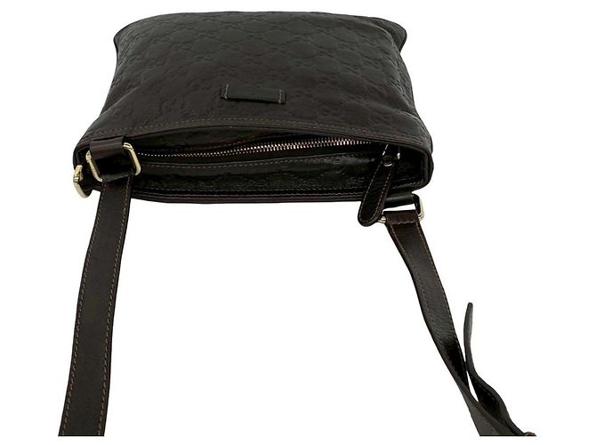 Borsa a tracolla mini Gucci Guccissima Marrone - vista 4