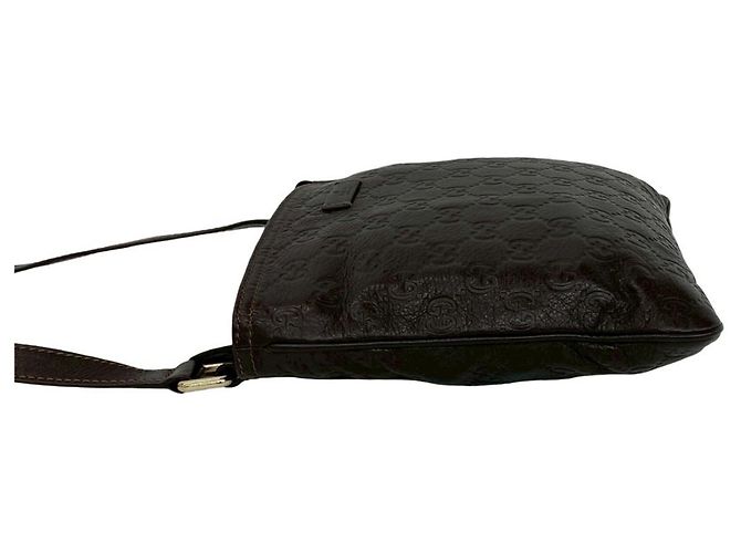 Borsa a tracolla mini Gucci Guccissima Marrone - vista 5