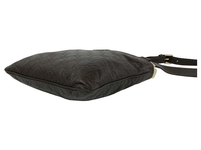 Borsa a tracolla mini Gucci Guccissima Marrone - vista 8