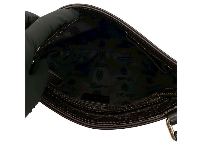 Borsa a tracolla mini Gucci Guccissima Marrone - vista 9