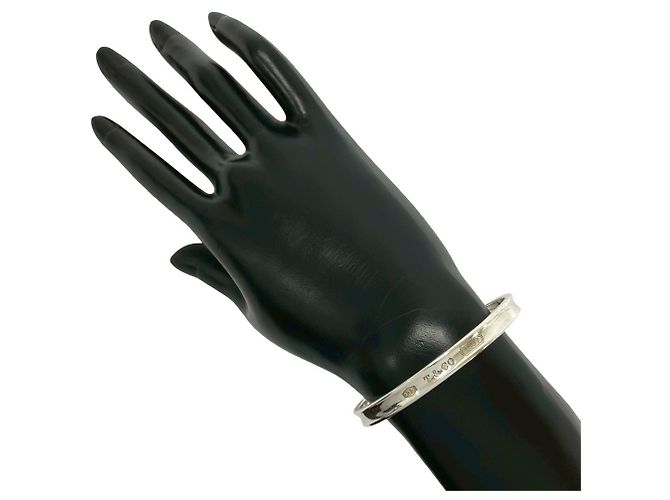 Tiffany & Co Bracciale rigido sottile Tiffany in argento 925 - vista 2