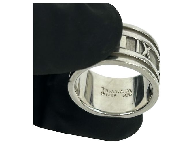 Tiffany & Co Anello Atlas Wide Band di Tiffany in argento sterling - Ansicht 3