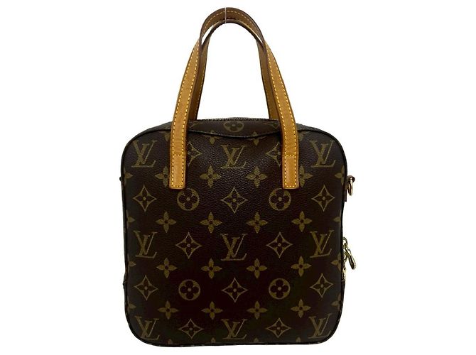 Borsa a tracolla Louis Vuitton Spontini in pelle monogram Marrone - vista 3