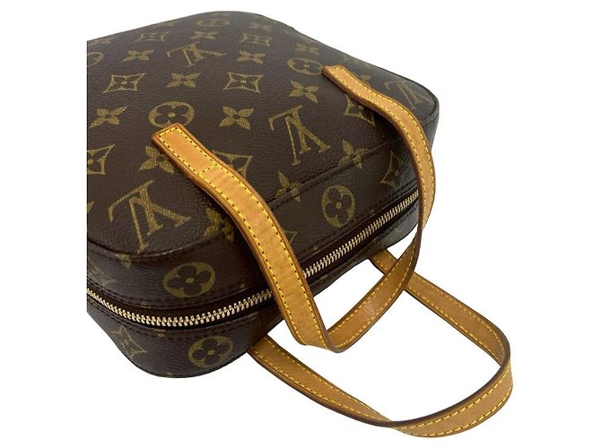 Borsa a tracolla Louis Vuitton Spontini in pelle monogram Marrone - vista 4