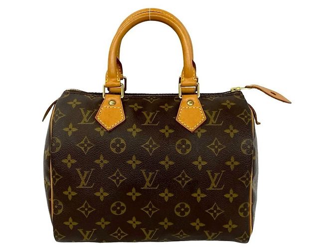 Louis Vuitton Speedy 25 Vintage Monogram Handtasche Braun - Ansicht 3