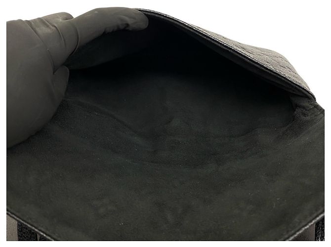 Borsa a tracolla Louis Vuitton Twice in pelle Monogram Empreinte Nero - vista 10