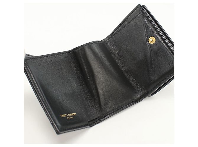 Saint Laurent Tri-fold Wallet Schwarz - Ansicht 3