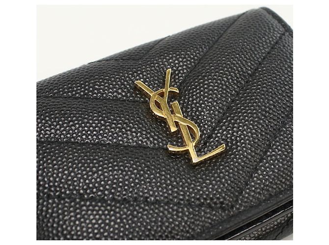 Saint Laurent Tri-fold Wallet Schwarz - Ansicht 6