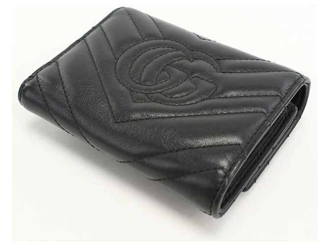 Cartera tríptico Gucci en negro - vista 2