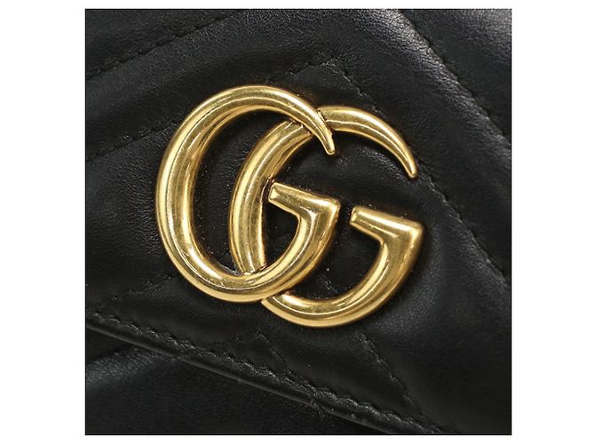 Cartera tríptico Gucci en negro - vista 4