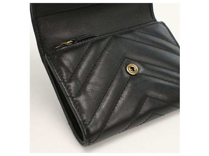 Cartera tríptico Gucci en negro - vista 8