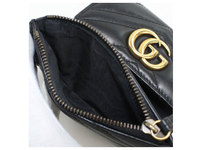 Cartera tríptico Gucci en negro - vista 9