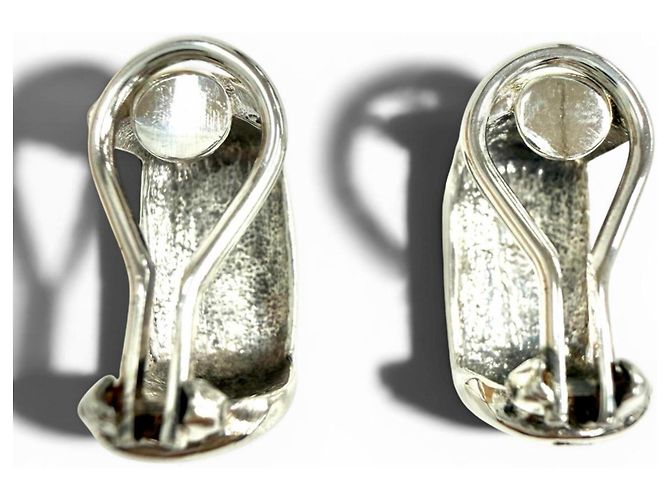 Orecchini a clip Chanel Vintage 925 Sterling Silver Argento - vista 3