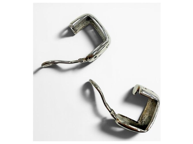 Orecchini a clip Chanel Vintage 925 Sterling Silver Argento - vista 5
