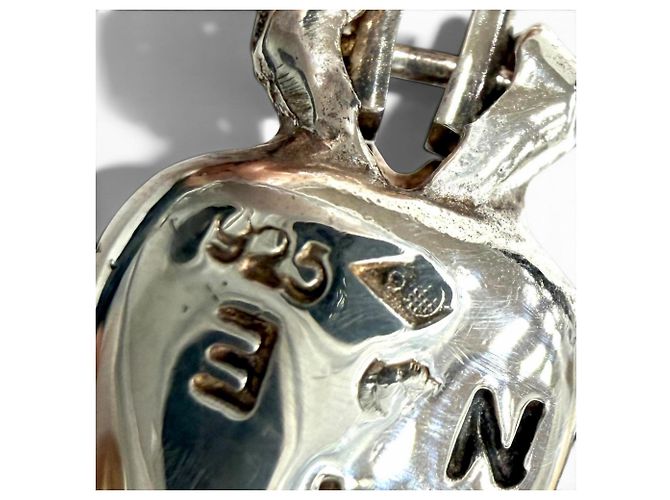 Orecchini a clip Chanel Vintage 925 Sterling Silver Argento - vista 6