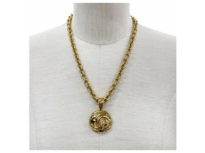 Timeless Collana a catena Chanel Vintage 94P Coco Mark D'oro - vista 2