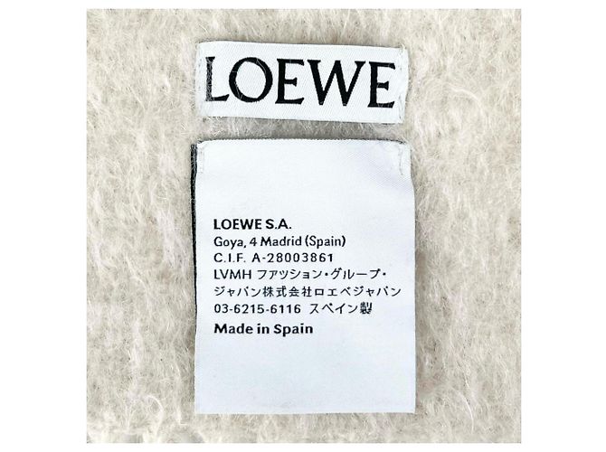 Loewe Mohair-Wollstola Weiß - Ansicht 6