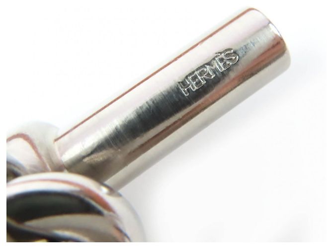 Hermès Cintura in pelle vintage Hermes Marrone Argento - vista 7