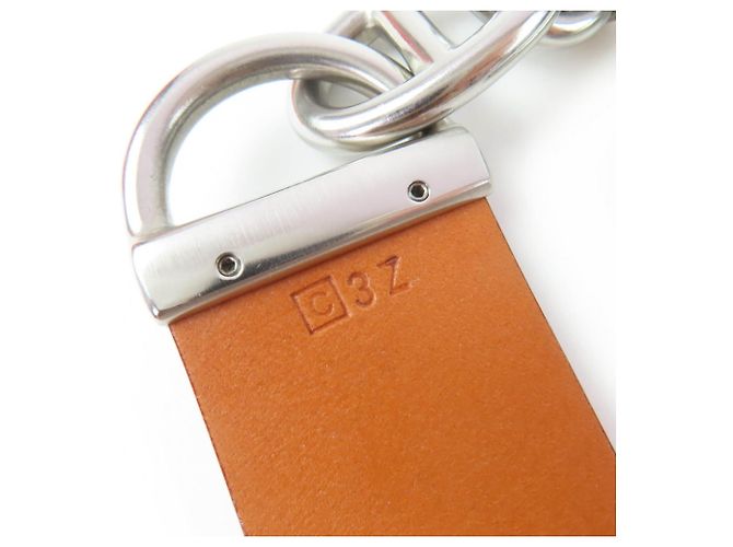 Hermès Cintura in pelle vintage Hermes Marrone Argento - vista 9