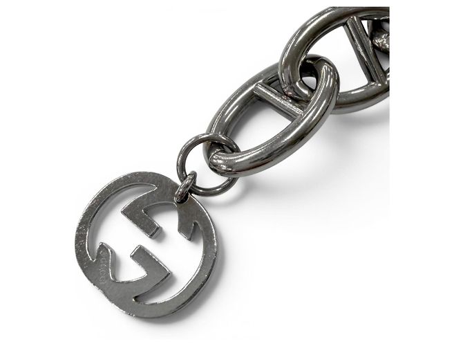 Bracciale GUCCI Vintage Anchor Chain Interlocking G Argento - vista 3