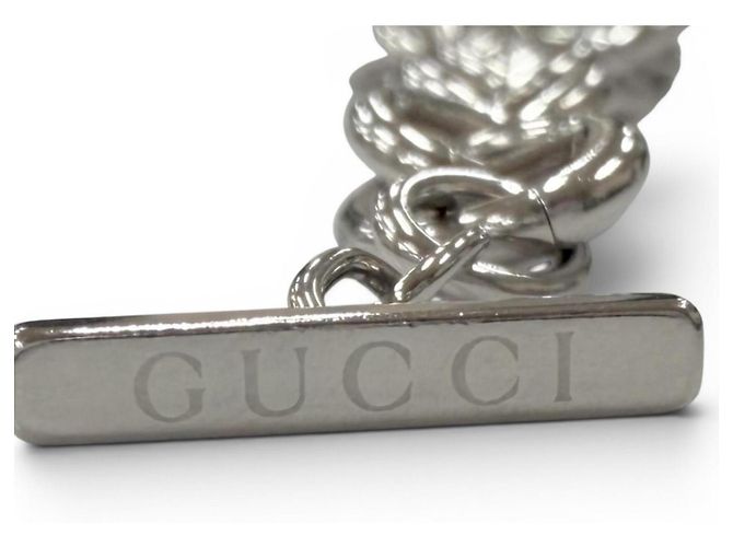 Bracciale GUCCI Vintage Anchor Chain Interlocking G Argento - vista 4