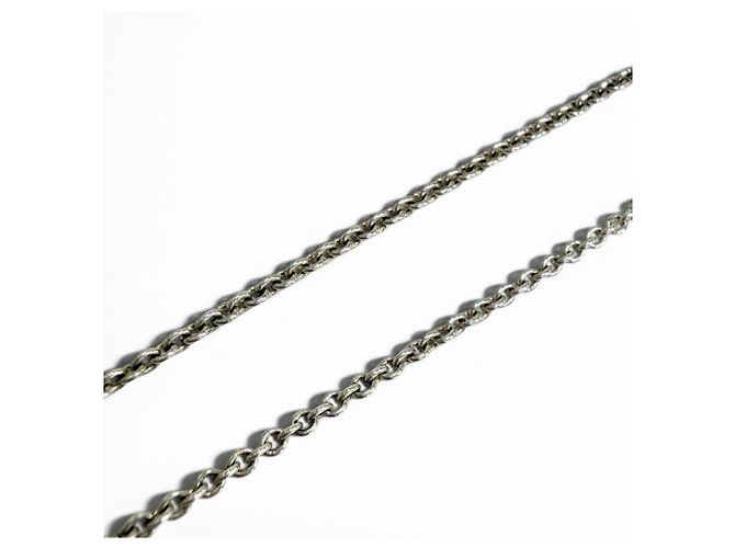 Tiffany & Co. Silber 925 Süßwasserperlen-Mesh-Quasten-Anhängerhalskette - Ansicht 3