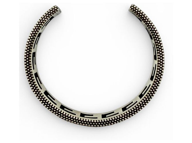 Bracciale rigido GUCCI Silver Square G Arabesque G-Cube Argento - vista 4