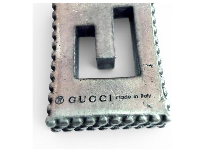 Bracciale rigido GUCCI Silver Square G Arabesque G-Cube Argento - vista 7