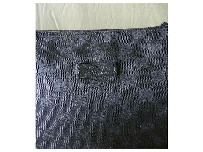 Borsa a tracolla Gucci Monogram Nera Nero - vista 4