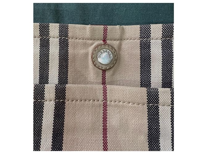 Borsa a tracolla Burberry Haymarket Check Beige - vista 3