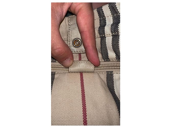 Borsa a tracolla Burberry Haymarket Check Beige - vista 4