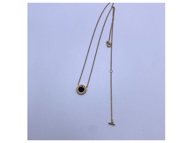 Collana con Pendente Tiffany & Co. T Series Agata Nera e Diamanti D'oro - vista 6