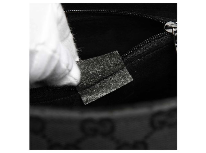 Gucci Black GG Canvas Tote Schwarz - Ansicht 7
