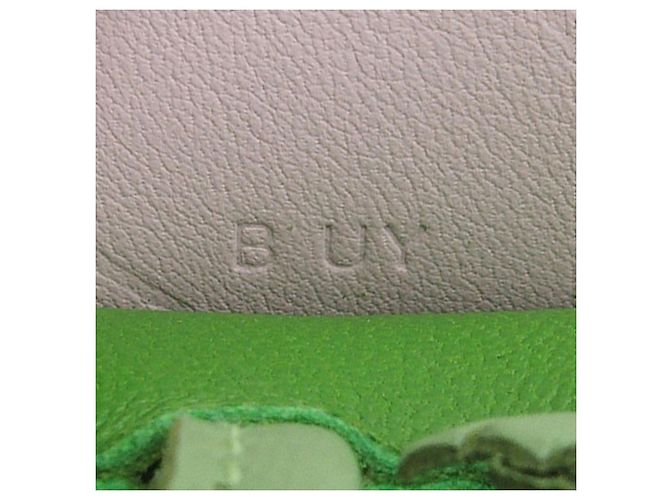 Charm per borsa Hermès Grigri Rodeo Pegase in agnello Milo verde e pelle Swift PM Rosa - vista 4