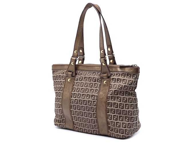 Fendi Zucchino Canvas Tote in Beige - Ansicht 2